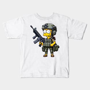 Tactical Yellow People Kids T-Shirt